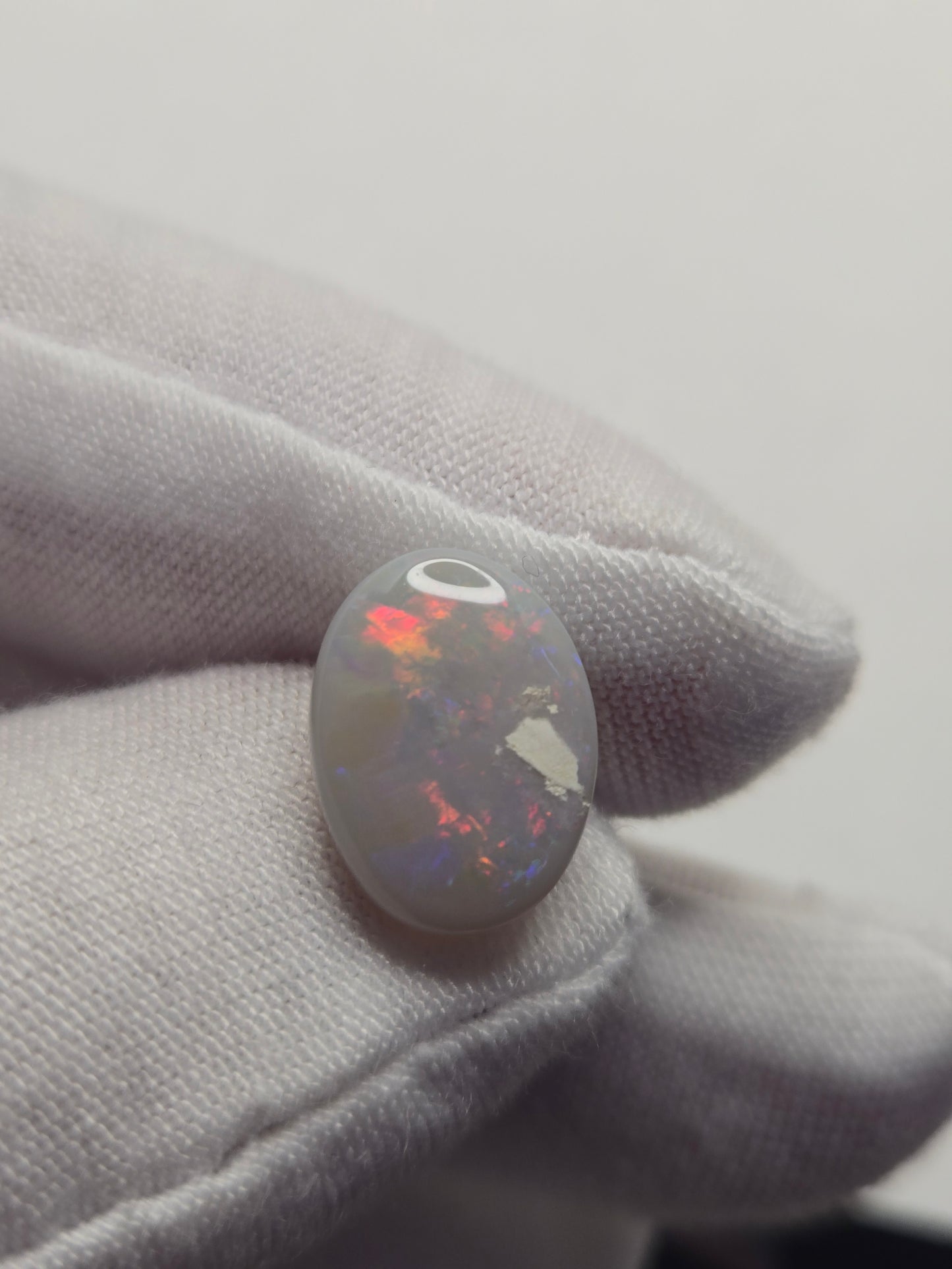 Natural, Australian, Lightning Ridge, Light based, Black Crystal Opal (5.27 carats)